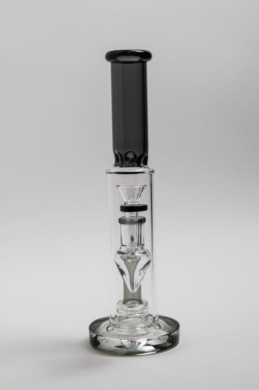 Grey & Clear Water Pipe with Tornado Perc