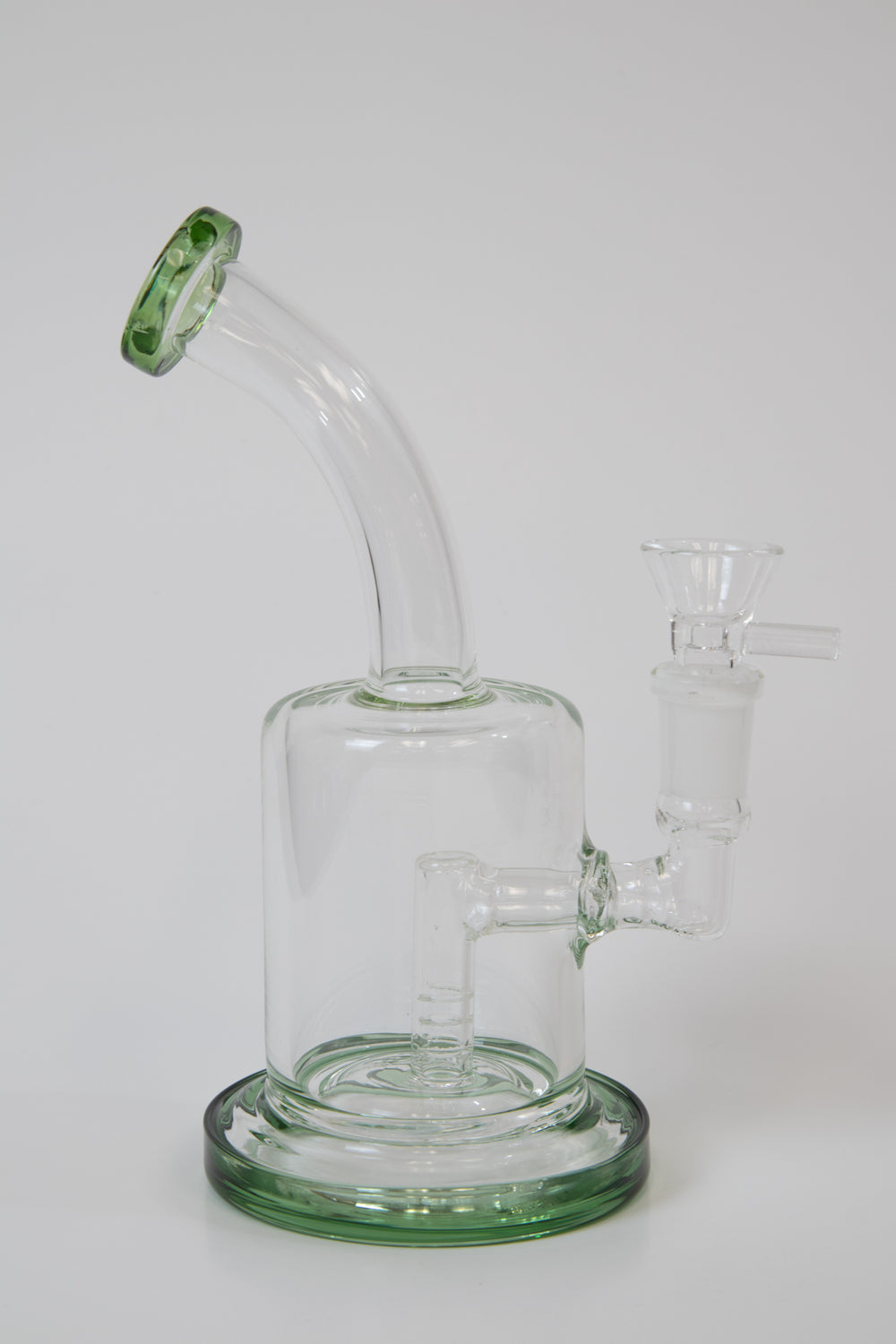 sesh with our crafted orange/ green 8.5-inch Water Pipe, featuring a bent stem. Elevate your cannabis sessions with this premium water rig,simple designed . For sale now, include a male 14mm bowl piece! Can be use for dabs/dry herb . Only Quality glass