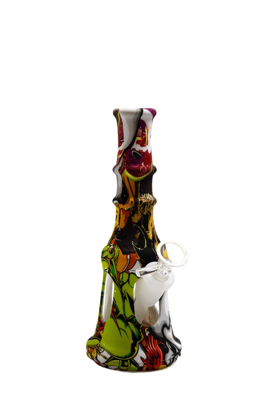 Silicone with Glass Water Pipe