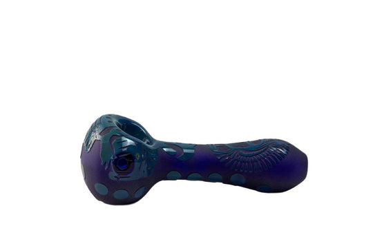 Sacred Engraved Beetle Hand Pipe