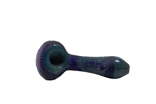 Mayan Engraved Hand Pipe