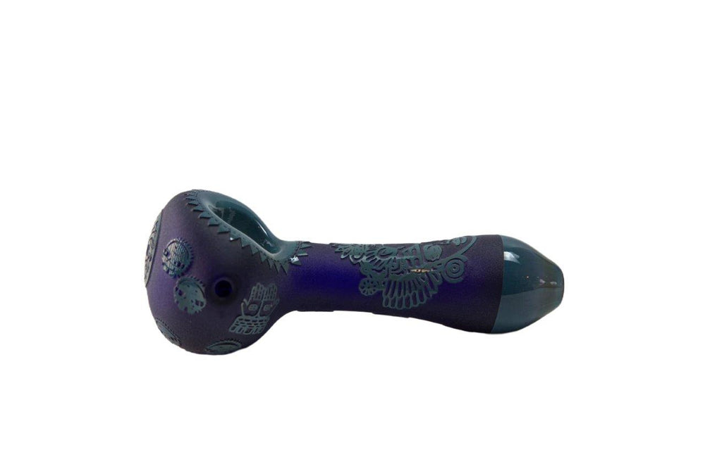 Mayan Engraved Hand Pipe