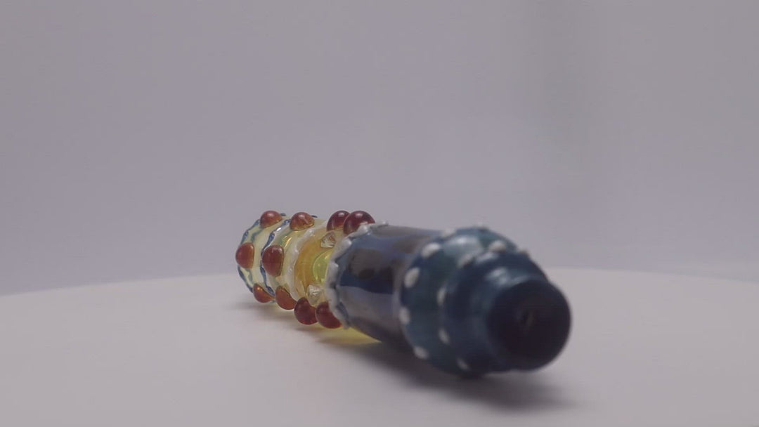 8-inch Flute Hand Pipe – a weed maestro in a steamer shape glass design that produces big clouds.