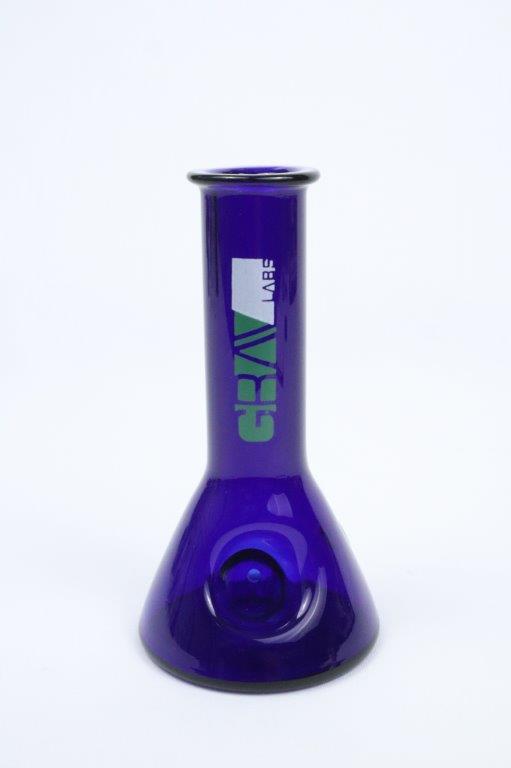 Blue 5-inch GRAV Steamer Hand Pipe – a compact powerhouse for big clouds. Designed in a bong shape for ultimate convenience, this affordable piece is for sale and comes complete with a built-in dry herb bowl piece.Can be use for dabs/dry herb , Quality glass  