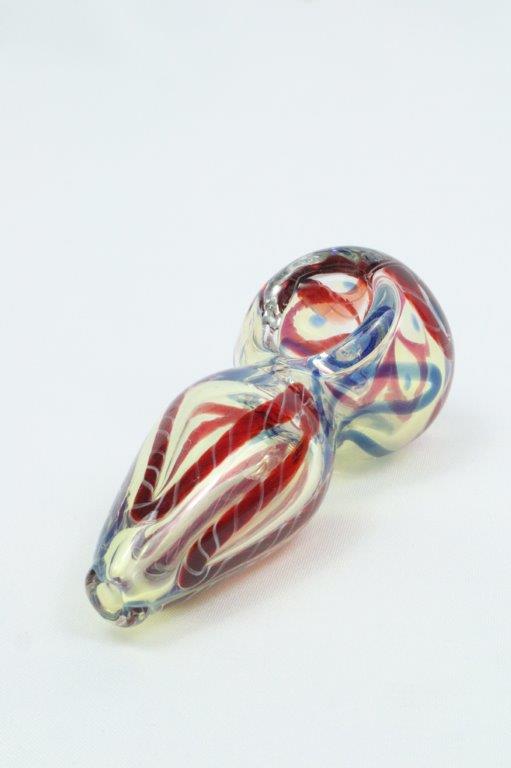 3.75-inch Flower Base Hand Pipe – a weed wonder featuring a unique spoon-style glass design. For sale now