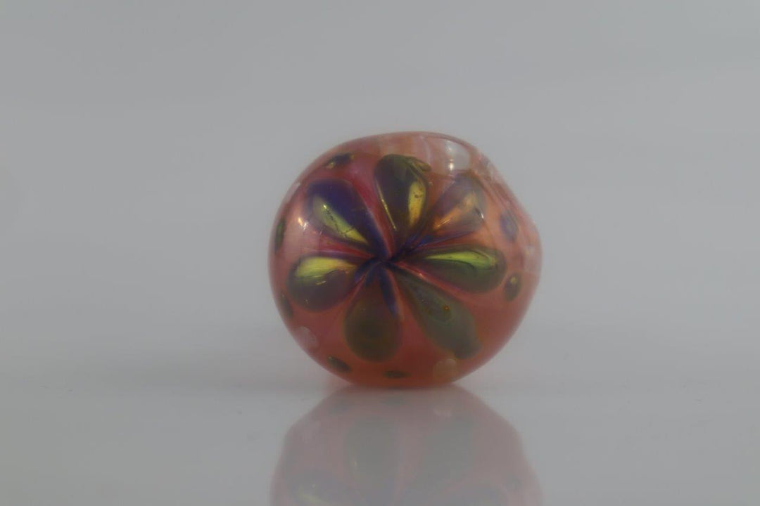 Pink And Bright Green Swirls Hand Pipe 4 inch