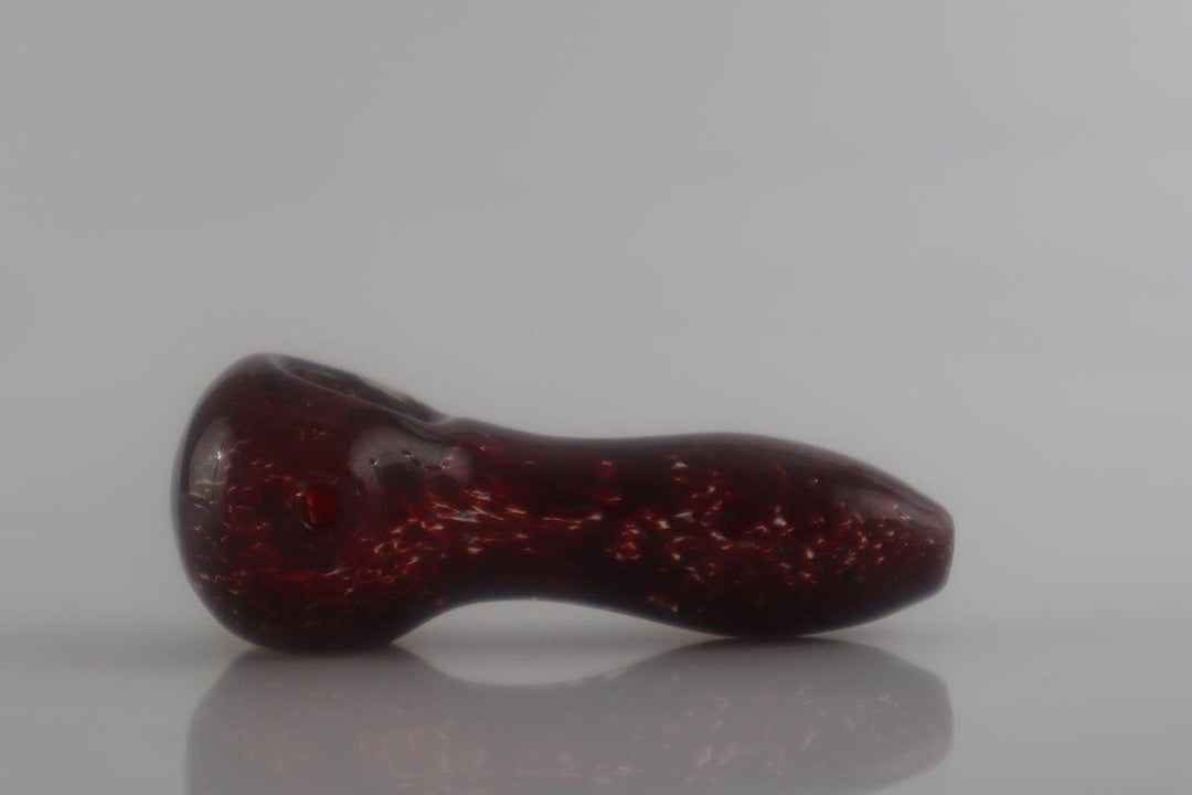 3.5-inch Blood Splatter Hand Pipe – a weed delight featuring an edgy design in classic spoon glass. Ready for sale
