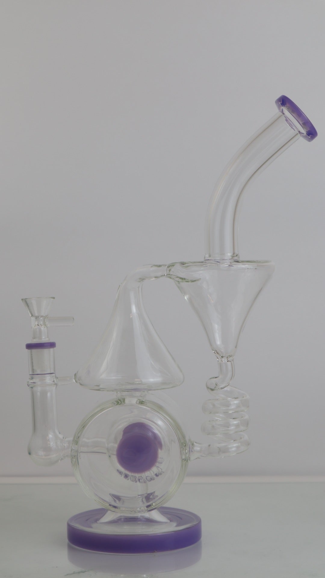 Purple Recycler Water Pipe Bong