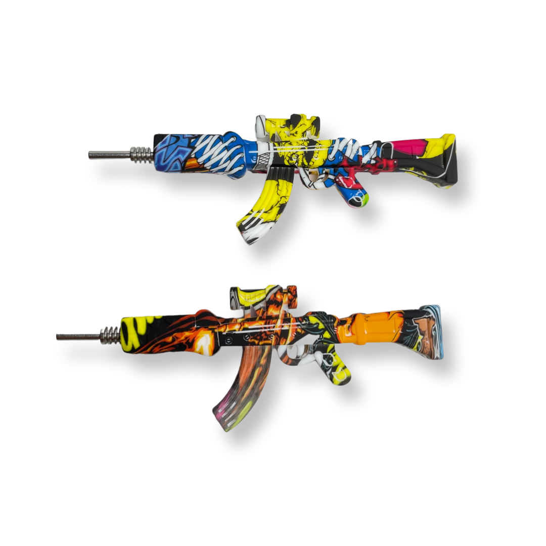 Graphic Silicone AK 47 nectar collector