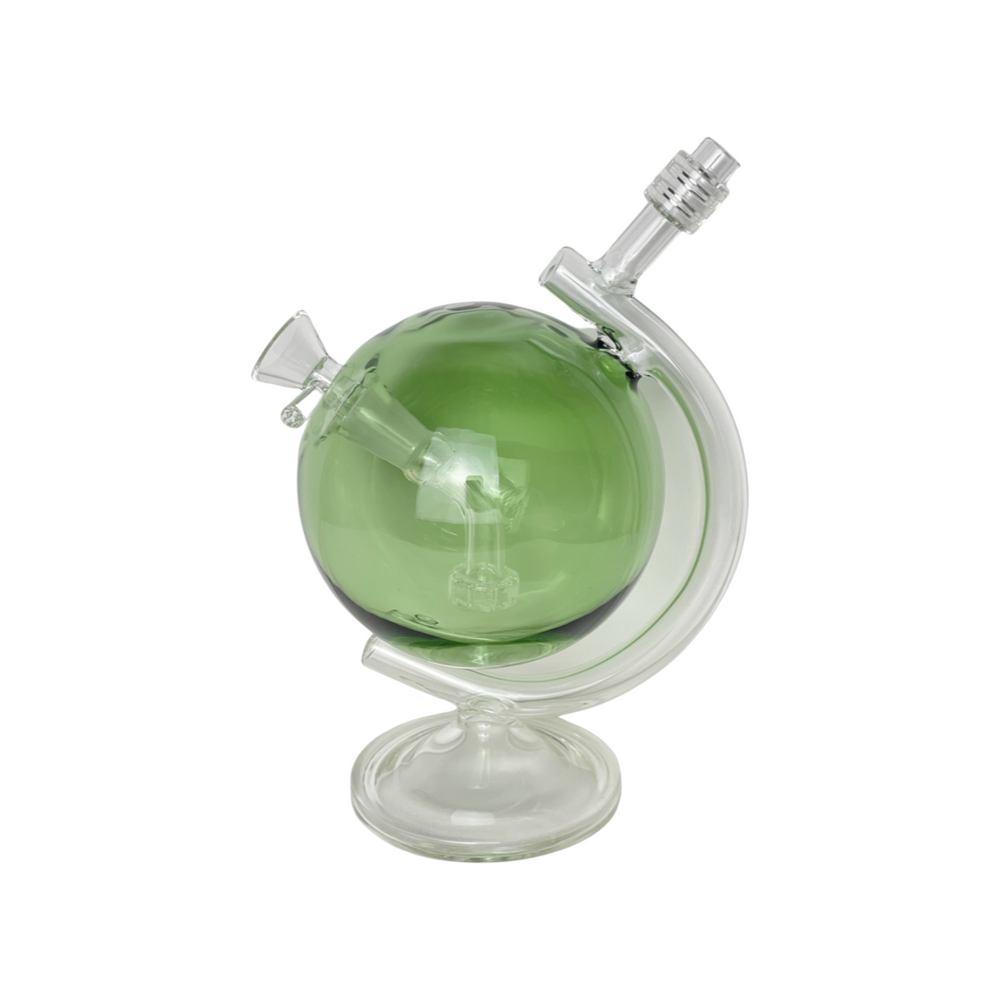 Globe recycler bong