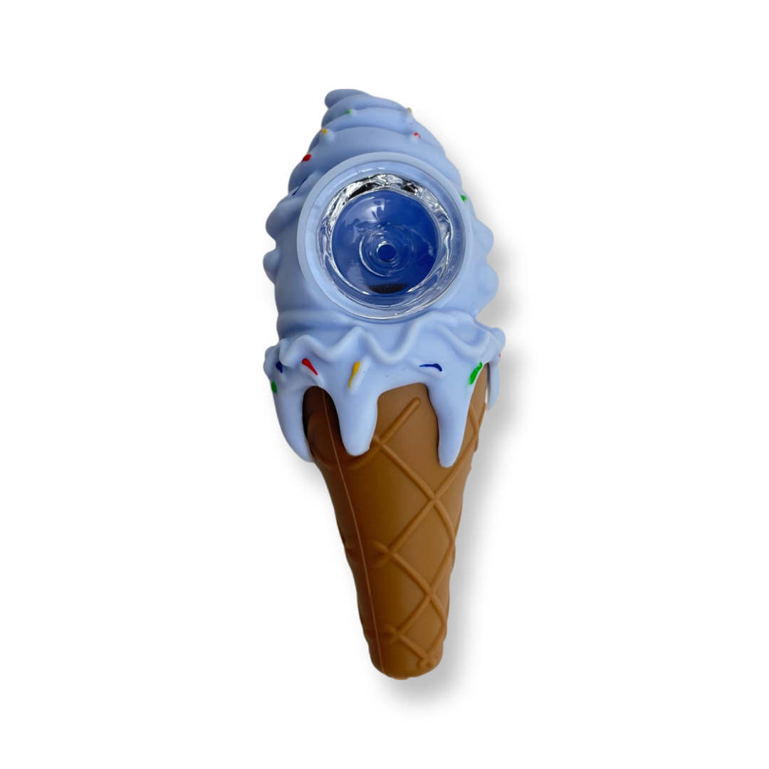 Ice cream Cone silicone hand pipe