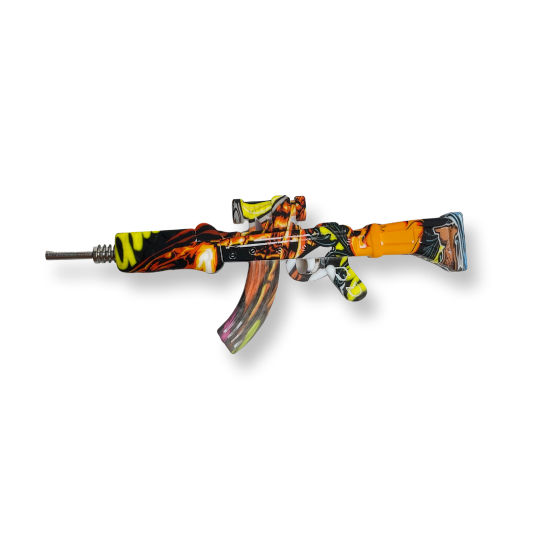 Graphic Silicone AK 47 nectar collector